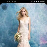 Short brides with altered fit and flare/trumpet dresses - 1