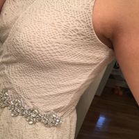 I feel wide in my dress after my second fitting. Please help!