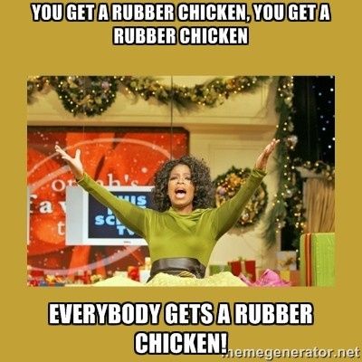 This rubber tastes like chicken....