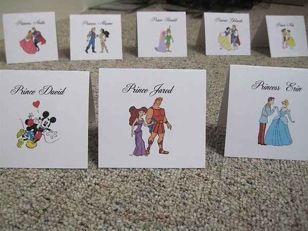 Disney themed wedding centerpieces...