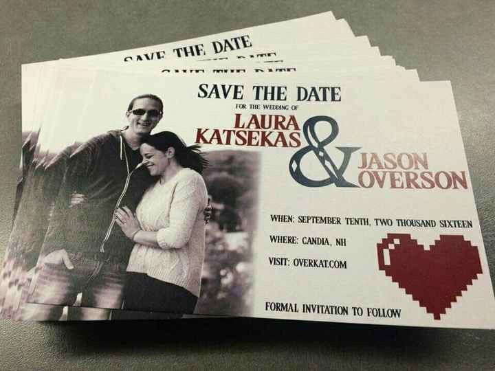Photo Save the Date paper options