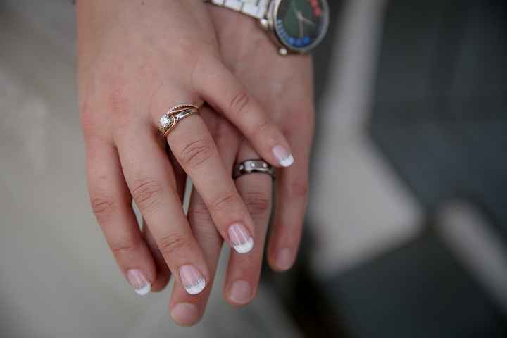 His ring arrived: I'll show mine if you show yours...