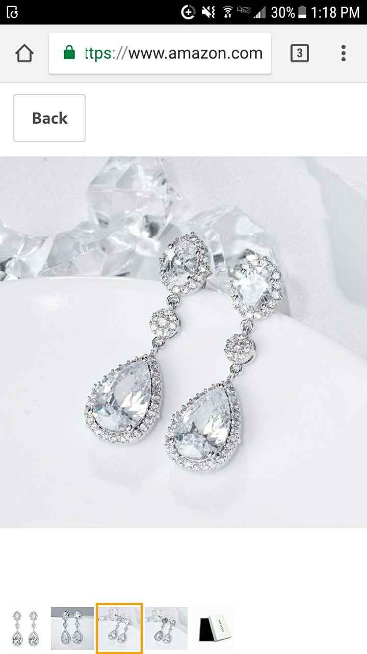 Show me your wedding earrings! - 1