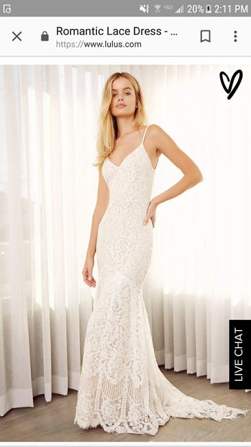 Wedding dress stress - 1