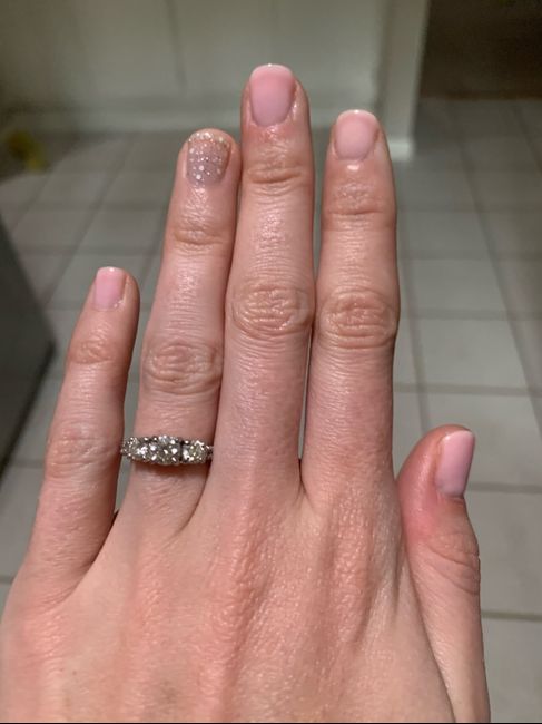Engagement picture nails 1