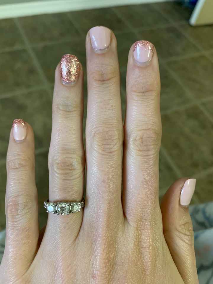 Wedding day nails - 1