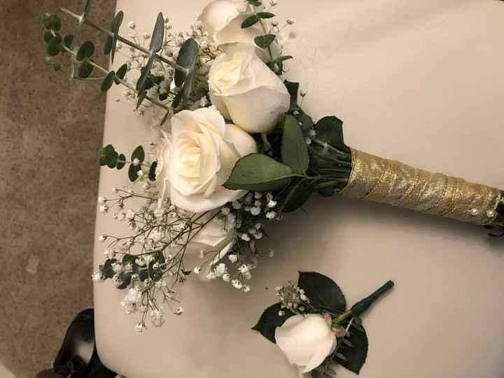 Practice bouquet & boutonnière - what do you think?