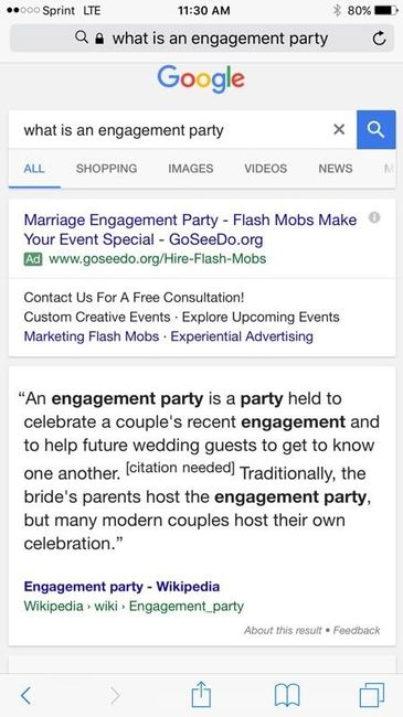 Engagement party