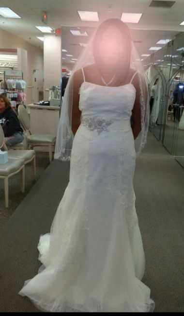 I wanna see your wedding dress!