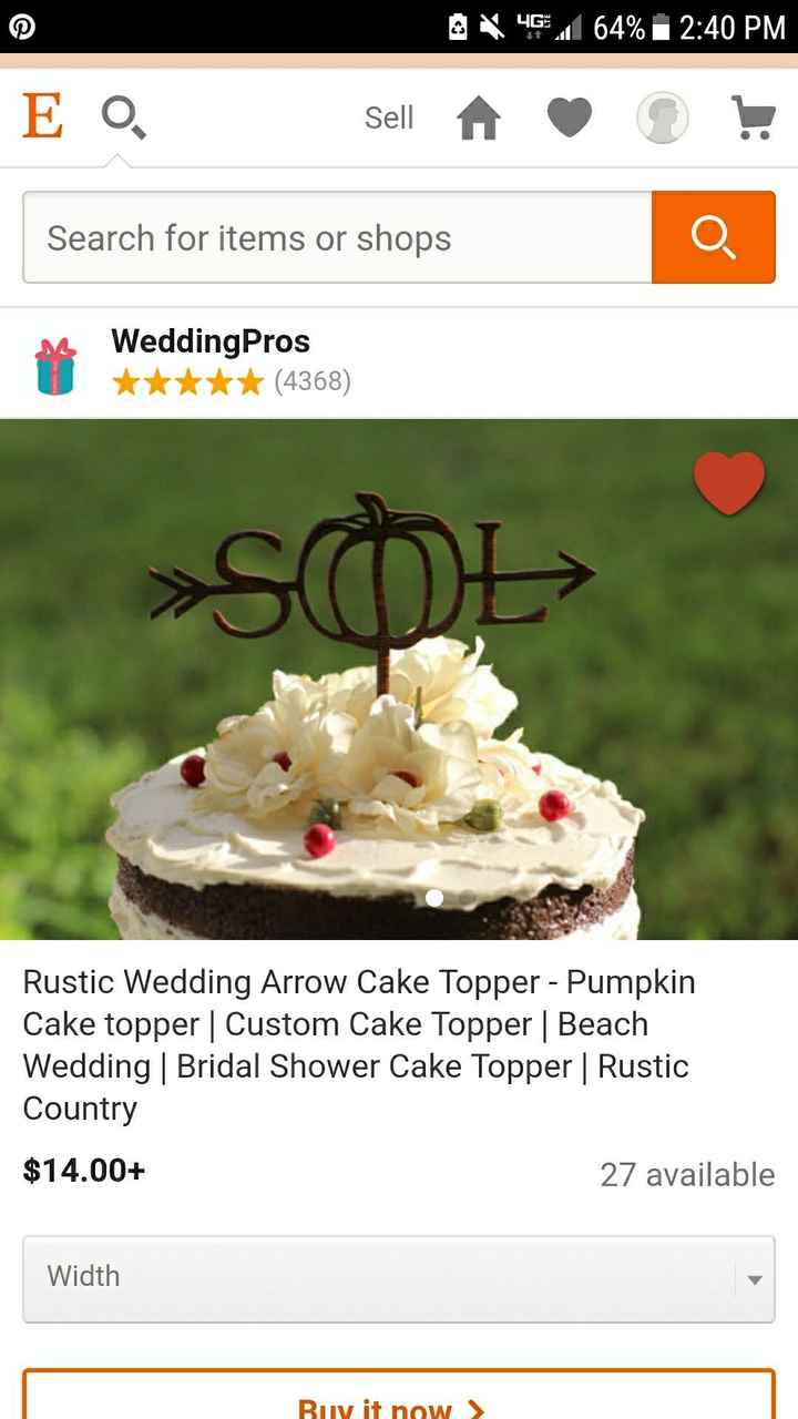 Cake topper