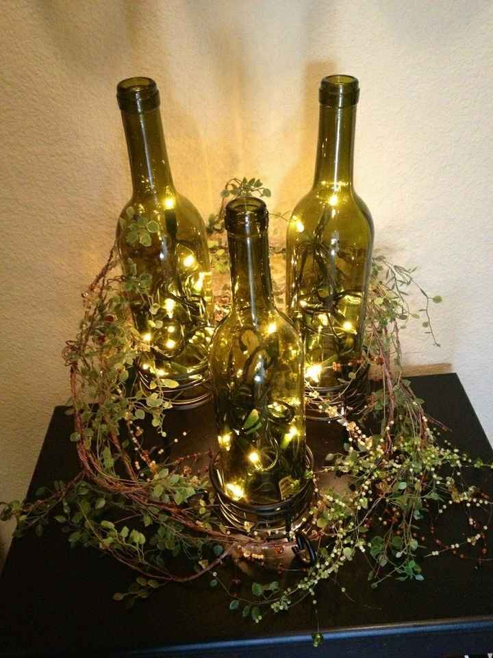 Wine Bottle Centerpiece