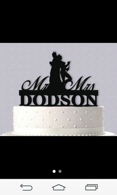 What are you using for cake toppers?