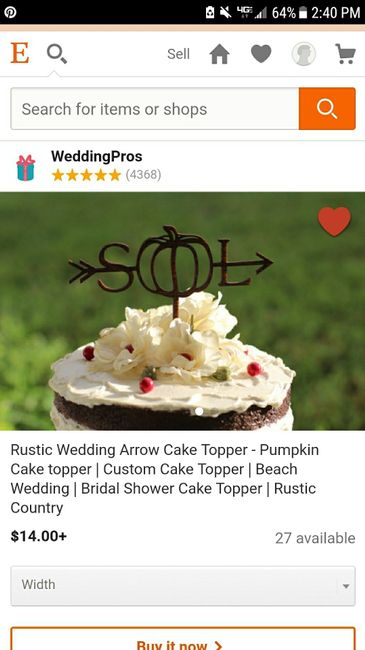 Cake topper