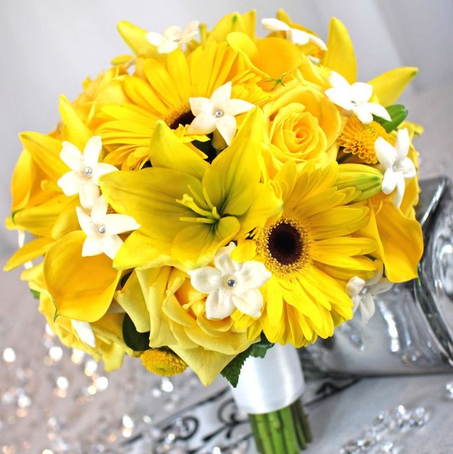  Yellow wedding flowers - 2