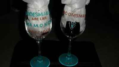 painting wine glasses