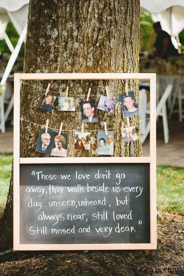 Memorializing loved ones at your wedding?