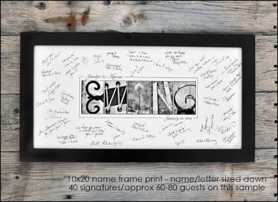 what are you doing for a guestbook?  Traditional or something a little different?