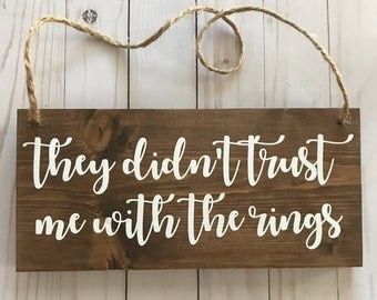 Opinions Welcome: Ring Bearer Sign - 1