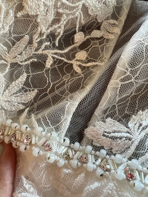 My wedding dress lost a few zirconia 2