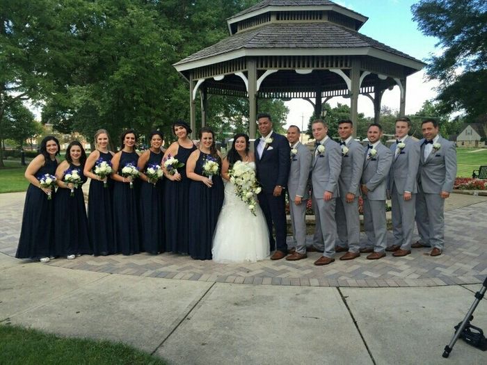 SHOW ME YOUR NAVY BLUE BRIDESMAIDS DRESSES.