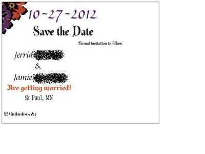 Did you put a return address on your STD's??? Haley, maybe you can help, if you're not too busy :-)
