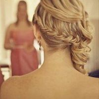 Hair for wedding.