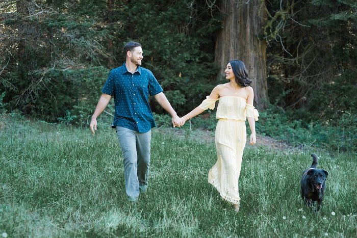 Engagement shoot in the mountains