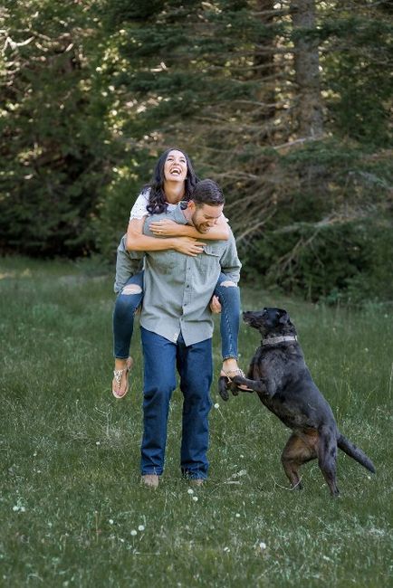 Engagement shoot in the mountains