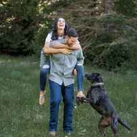 Engagement shoot in the mountains