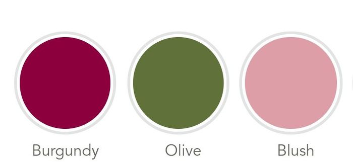 Burgundy, Blush, and Olive inspiration - 1