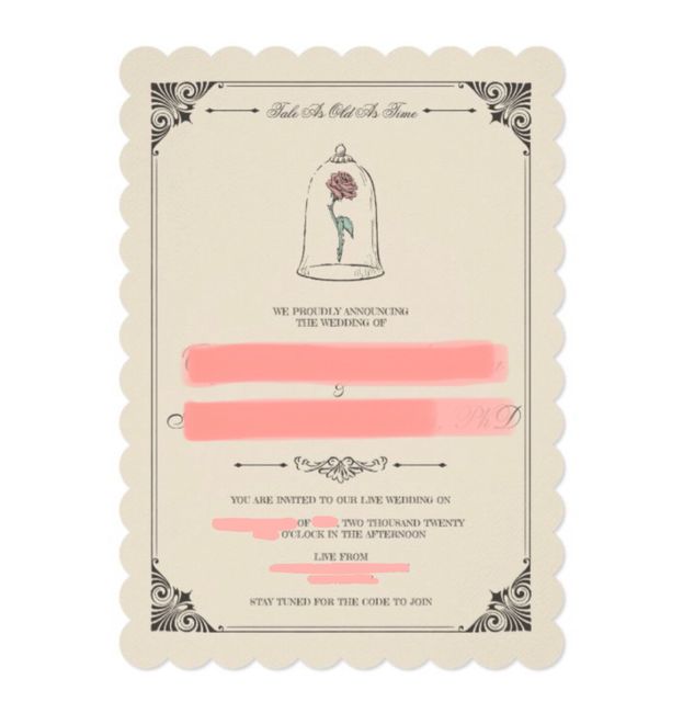 Zoom wedding invitation wording? 1