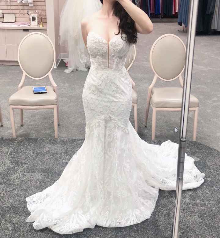 Mermaid/trumpet wedding gowns! - 1