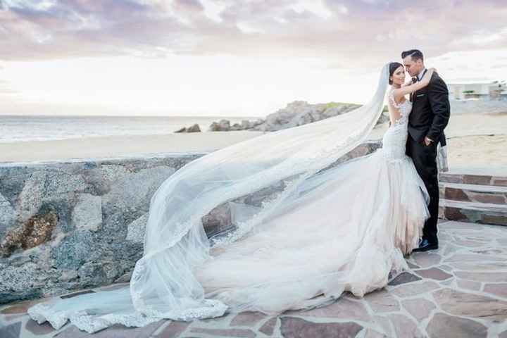 a long veil on the beach might be it! - 1