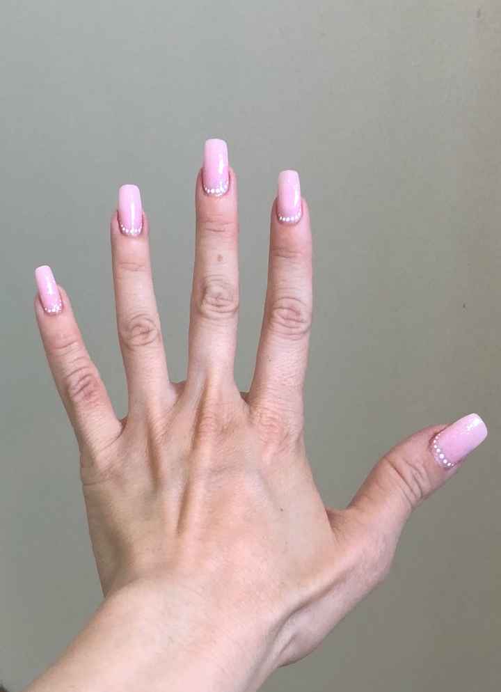 Wedding day nails - 1