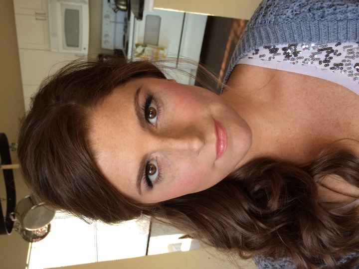 Hair and makeup trial pic!