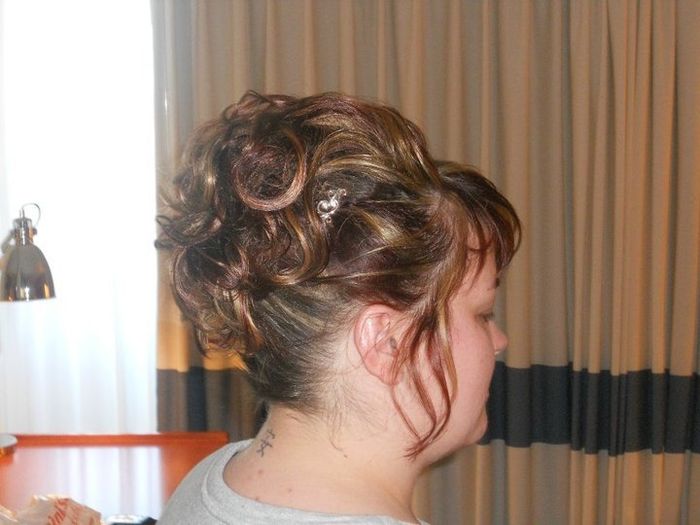 Wedding up-do for short hair?