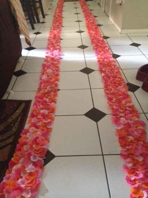 Aisle runner on grass?