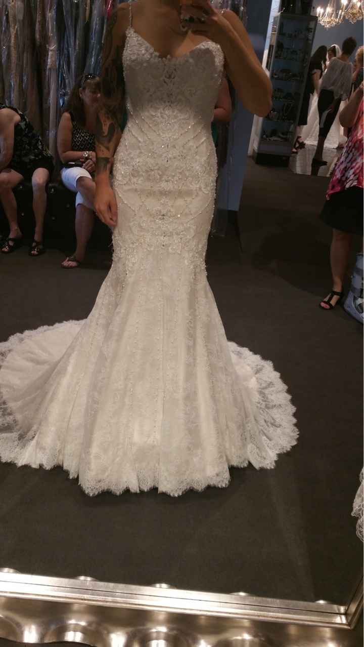 I wanna see your wedding dress!
