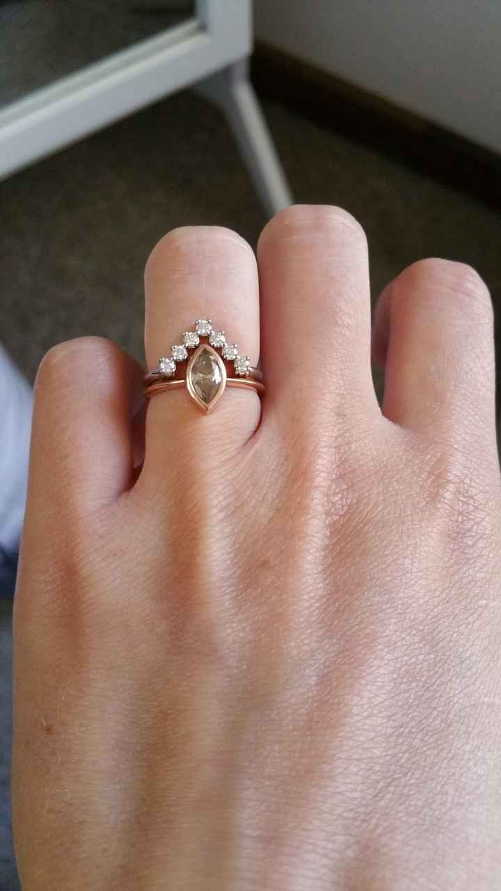 Will you please show me your wedding band if you have a solitaire?