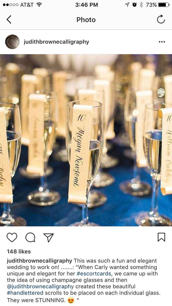 Show me your seating chart/ escort cards