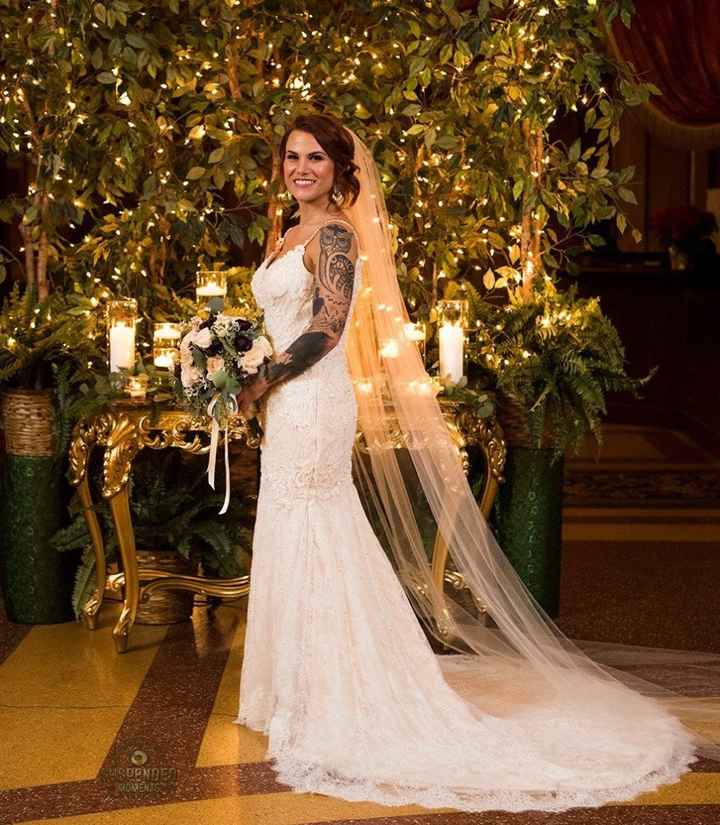 Bridal portrait - that is our beautiful ceremony backdrop!