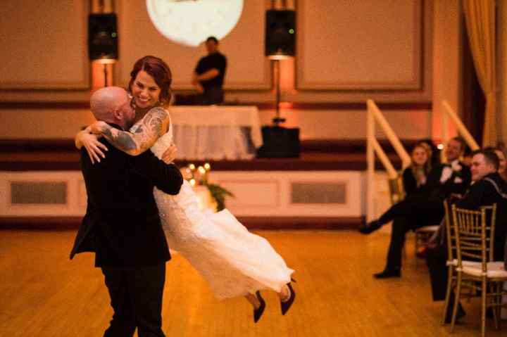 first dance - he spun me for a while you can see his face getting red from not breathing hahah
