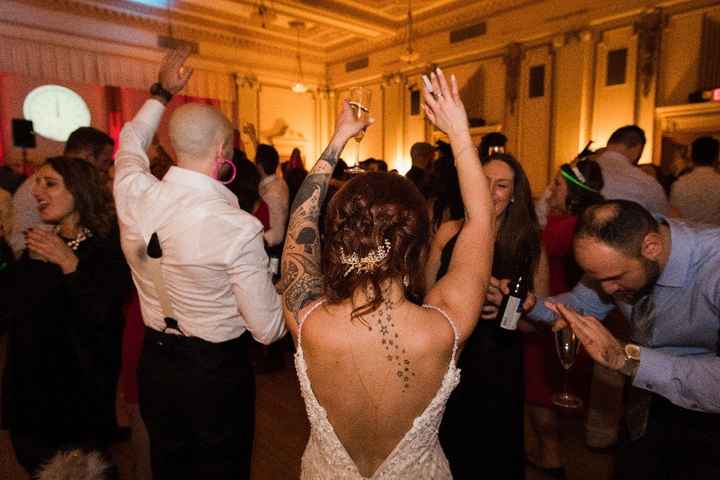 celebrating the new year after the clock struck midnight!