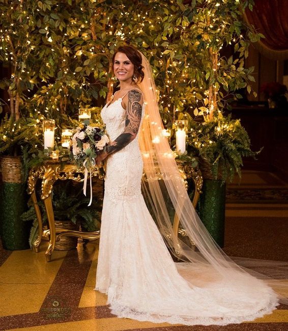 Bridal portrait - that is our beautiful ceremony backdrop!