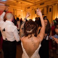 celebrating the new year after the clock struck midnight!