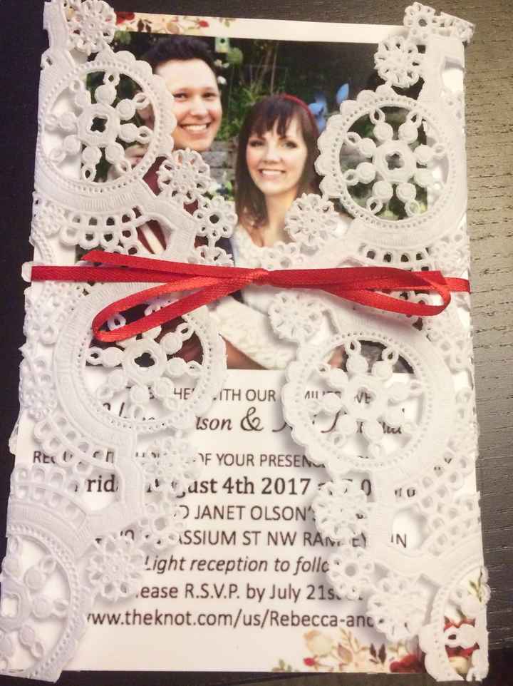 DIY wedding invitations