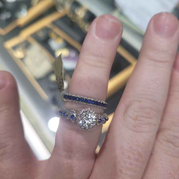 Brides and brides to be! i want to see your wedding bands or ideas for wedding bands! - 1