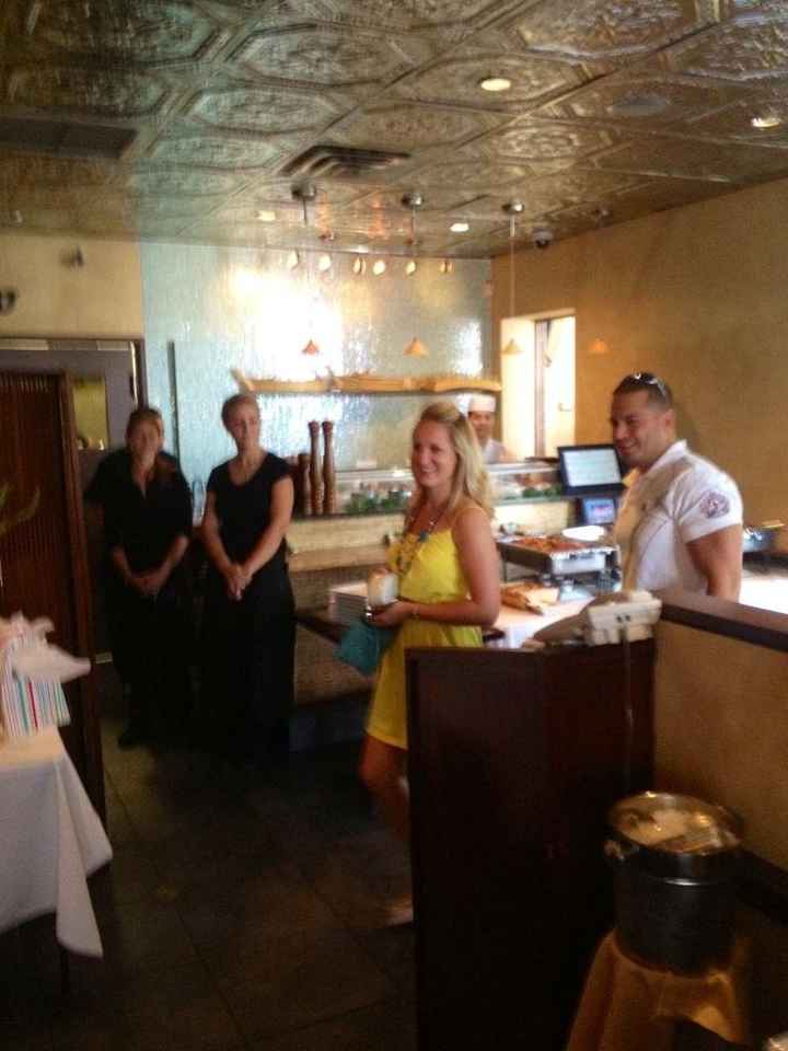 Just had my "surprise" Bridal shower .. I LOVE my MOH .. (pics)