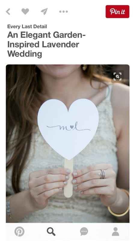 Yay or nay for wedding program fans?