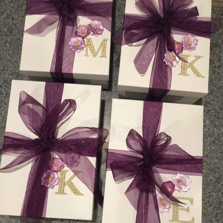Show me your "bridesmaid boxes"